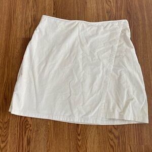 Hollister NWT Cream Corduroy Mini Skirt